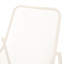 Chaises empilables en fer blanc mat - été agréable, 26 po X P 22,04 po, fer de cour de 7,69 lb