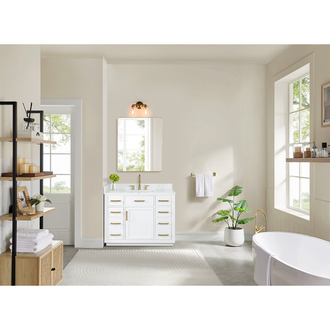 Gavino 42" Single Bathroom Vanity Set Rosdorf Park Base 