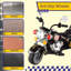 Moto électrique pour enfants - Chopper à 3 roues pour enfants de 3 à 6 ans avec marche arrière, sons et phares par Lil 'Rider (noir)-49681633-49681882