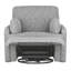 Curie Gray Manual Recliner Swivel Glider