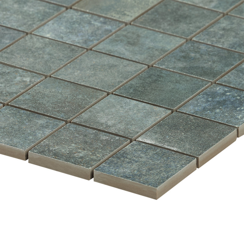  Angela Harris Fremont 2 in. x 2 in. Matte Porcelain Floor and Wall Mosaic Tile (0.96 Sq. Ft. / Sheet), Aquamarine