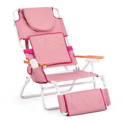 Aluminum Folding Beach Chair With Cup Holder(Set Of 1) by Latitude Run