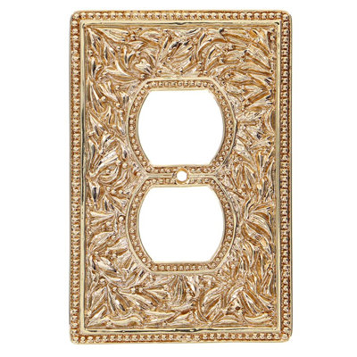 San Michele Patterned 1 - Gang Duplex Outlet Wall Plate