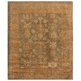 Oushak Oriental Hand-Knotted Wool Brown/Rust Area Rug