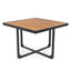 Ensemble de salle à manger 18 pièces en bois d'acacia avec 2 tables, 8 chaises et 8 repose-pieds