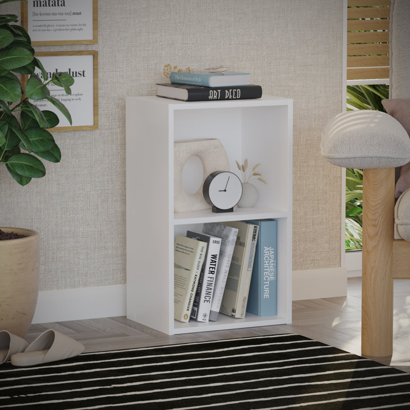Gerardi 32cm W Standard Bookcase, 54 cm H x 32 cm W, White