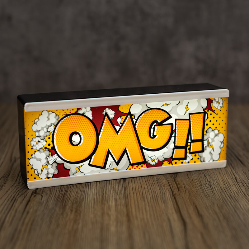 Light Up Room Sign OMG!!