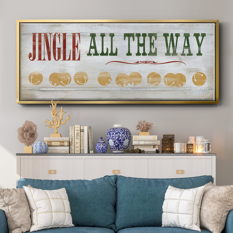 Toile encadrée «Jingle All the Way», H 24 po x l 60 po