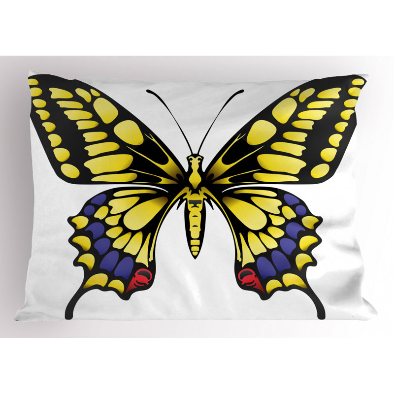 Swallowtail Polyester Sham Set, Twin