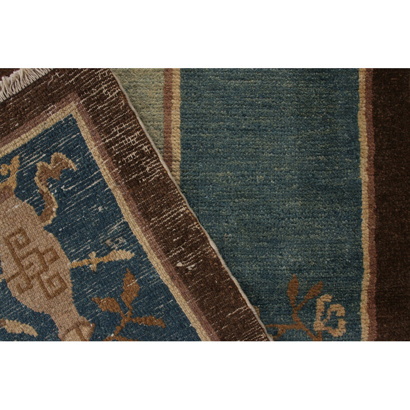 One-of-a-Kind 7'10" x 9'3" Hand Knotted Area Rug