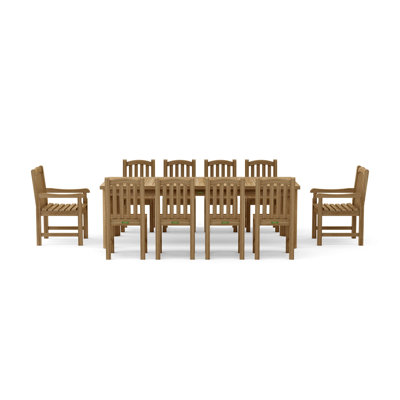 SET-319 11-pc Chelsea Rectangular Dining Table Set