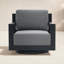 Chaise pivotante en aluminium Aden-197777266