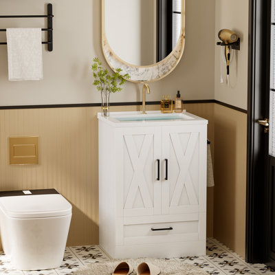 Meuble-lavabo 24 po avec lavabo et tiroir