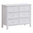 Bailey White 6-drawer Dresser