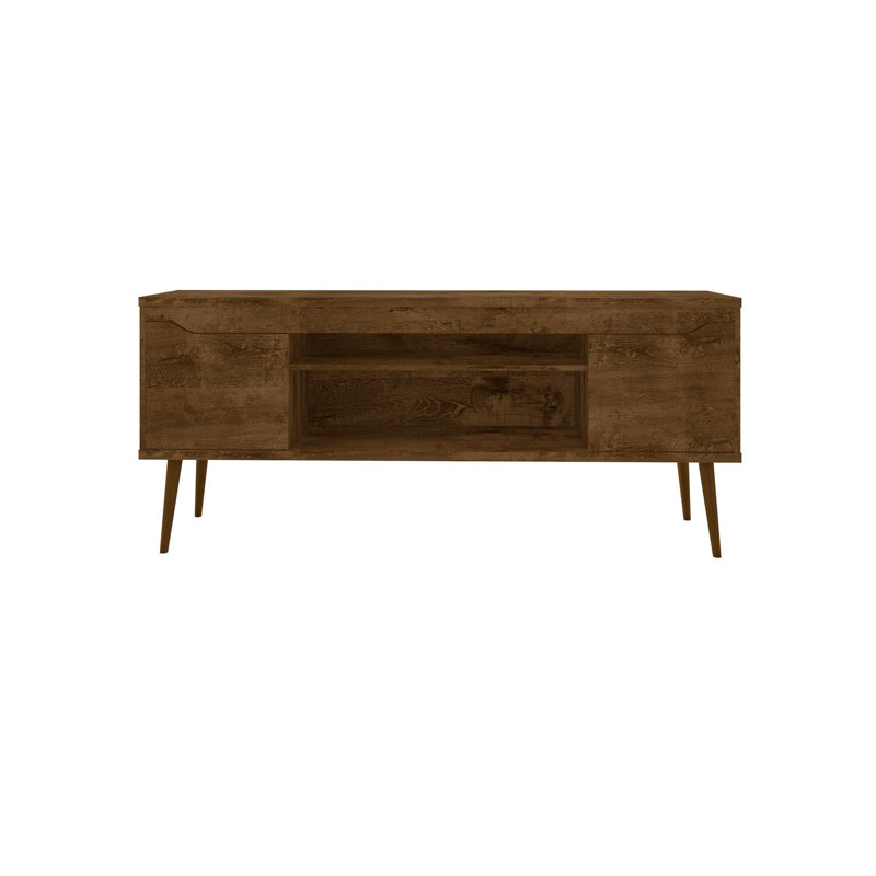 Delaini TV Stand for TVs up to 60", Rustic Brown