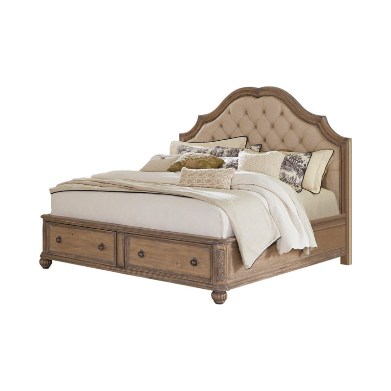 Tuscany Upholstered Standard Storage Bed, Queen