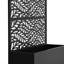 Boîte à fleurs en métal avec treillis et roues Nash-1290841175-1283011740
