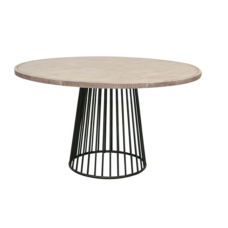 Round Metal Base Dining Table