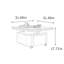 Petite table basse mobile avec roulettes-129592167