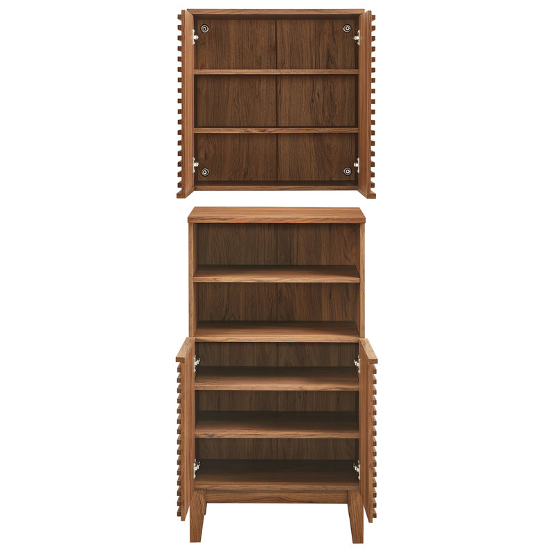 Ensemble d'armoire de salle de bain Render, Noyer