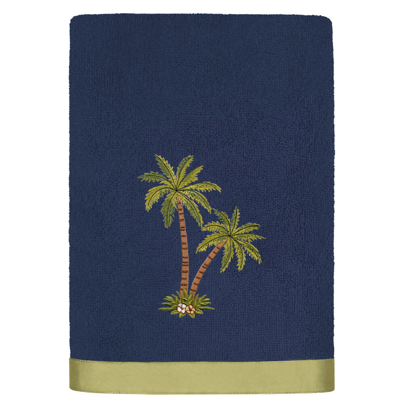 4 Piece Turkish Cotton Towel Set, Marine