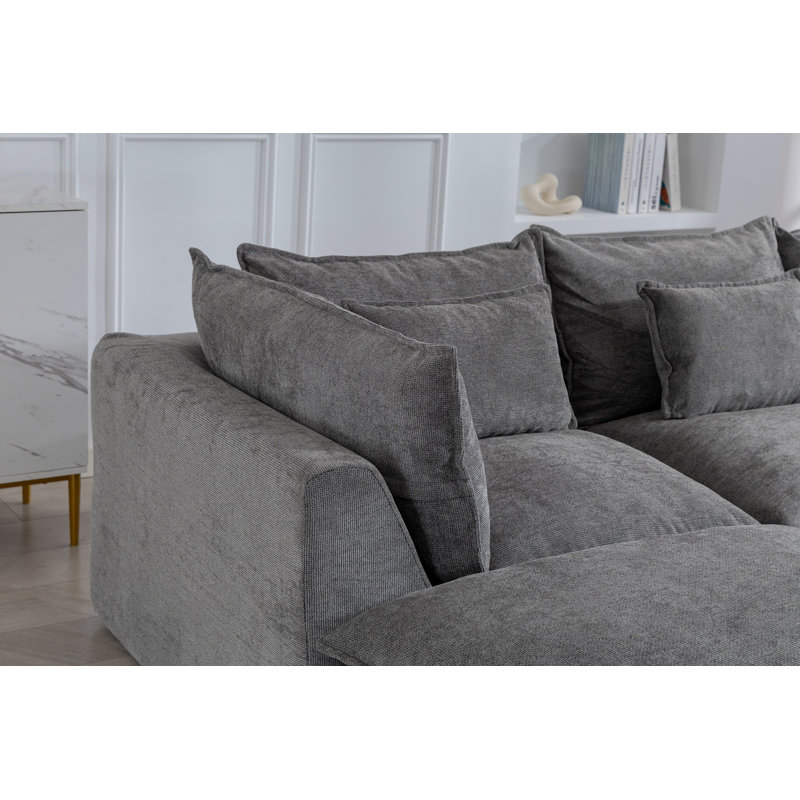 Canapé modulaire surdimensionné Boneless Cloud Couch, Gris antique