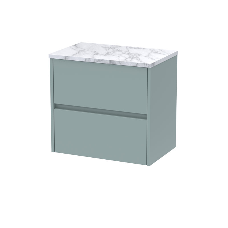 Havana 60.5cm Single Bathroom Vanity Base Only, Coastal Grey