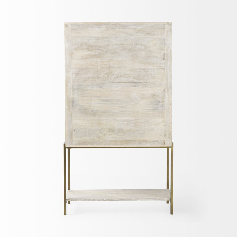Arelius Curio Cabinet, White