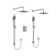 Zendo 3/4" Pressure Balance & Thermostatic Shower System with up to 6 Shared Functions featuring RioWise™ Valve Technology