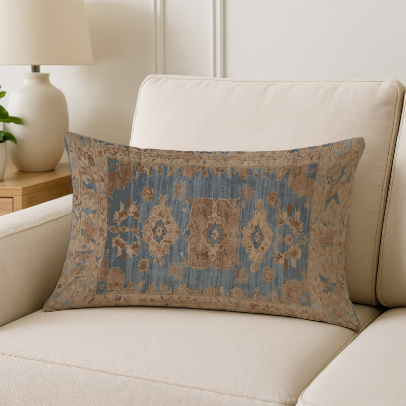 Coussin décoratif intérieur et extérieur Modern, Gris abstrait 41, Rectangle H 20 po x l 14 po