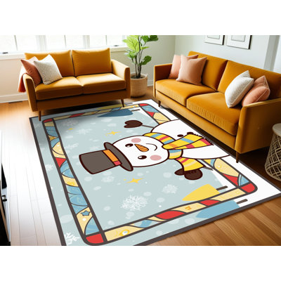 Tapis de vacances d'hiver de Noël lavable The Holiday Aisle®