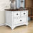 2 - Drawer Nightstand in White Walnut