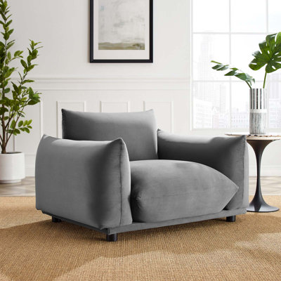 Copious Performance Velvet Armchair by Modway