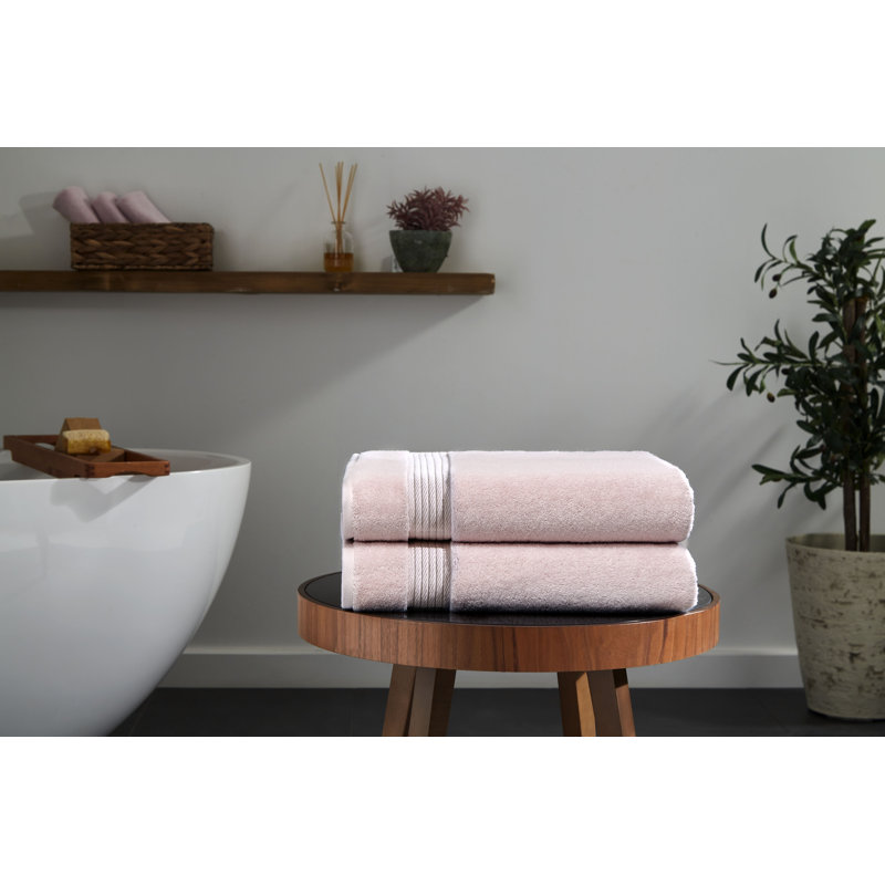 Serviettes de bain 2 pièces Ozdilek, 30 x 60 550 g / m² - 30 x 60 po, 100% coton turc, séchage rapide de luxe, très grand, résistant à la décoloration, écologique, léger, serviette spa, serviette en coton