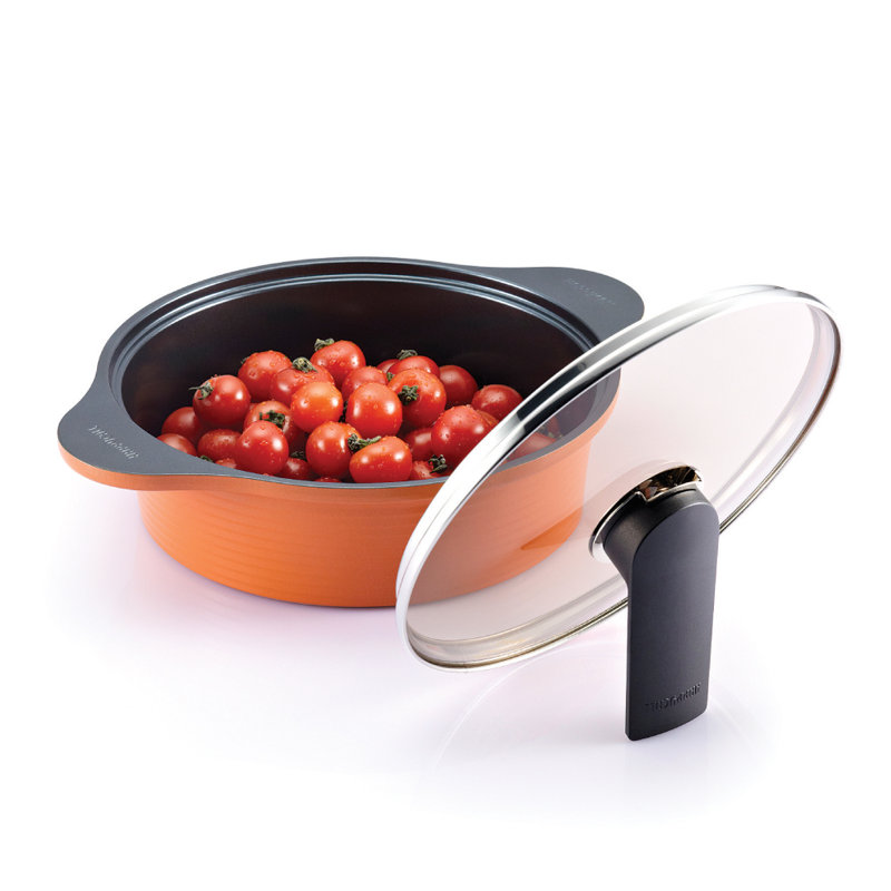 Happycall 4 pintes Pot avec couvercle, 3 pintes, Orange