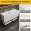 Ensemble de meuble-lavabo mural 60 po Damron-133241319
