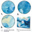 Ensemble de 4 décorations murales Blue Tidal Ripple Symphony - Abstract Collages-767461178