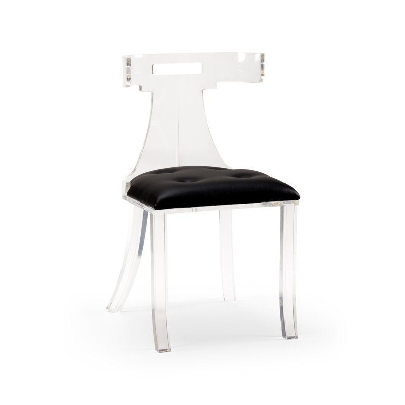Elsa Tufted Side Chair, Black