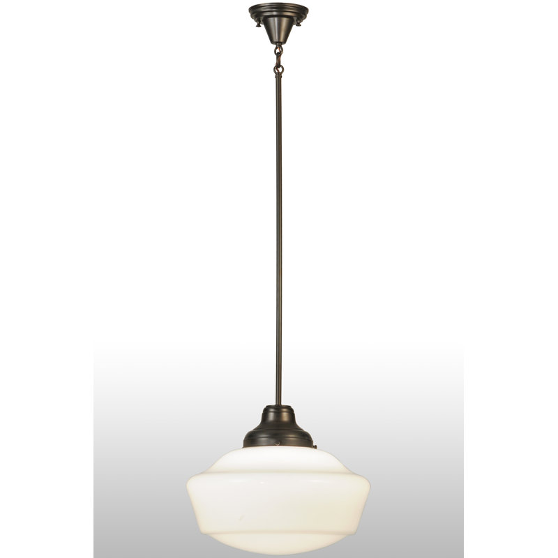 Luminaire suspendu 1 lumières scolaire single Moshier
