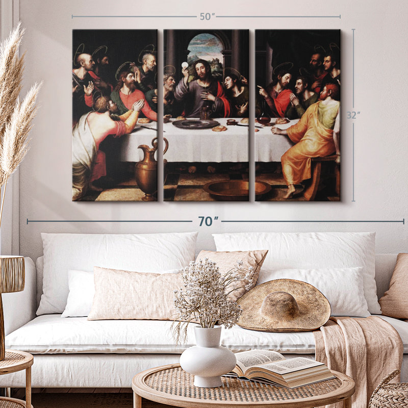 «The Last Supper 1562» sur toile, H 32 po x l 50 po x P 1,25 po