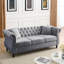 Canapé combiné (3 + 2) - Velours gris (W834S00069 + W834S00113)