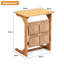 50cm W Metal Bedside Table