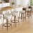 Chic Swivel Leather Upholstered Bar Stool For Ultimate Comfort And Style-647653540-647653562