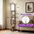 63" Column Floor Lamp With Shelves With Bulb And USB Charging Station-799519650