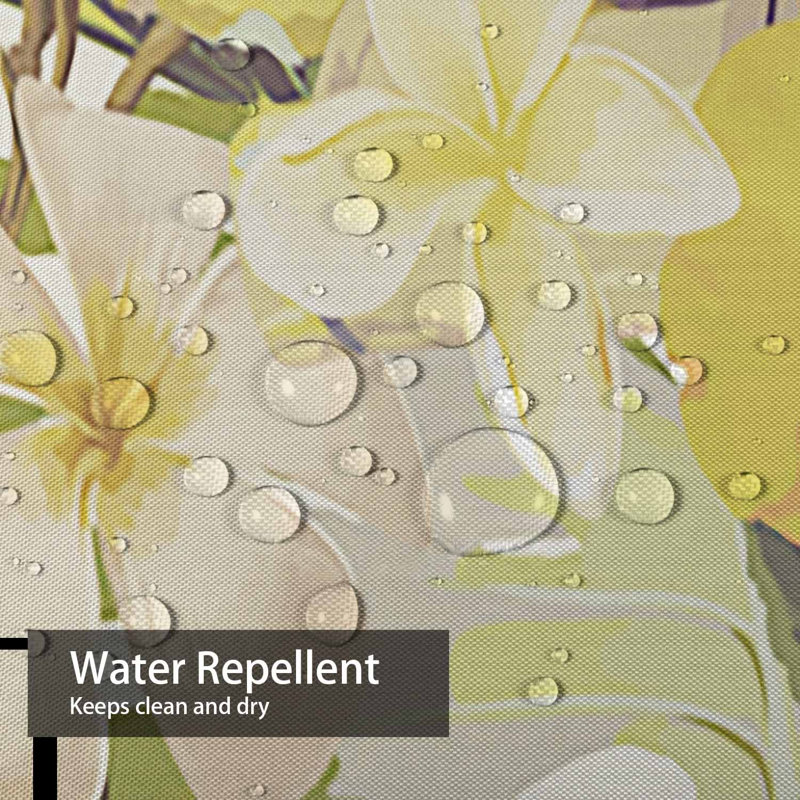 Rideau de douche Tropical Floral, L 72 po x l 84 po