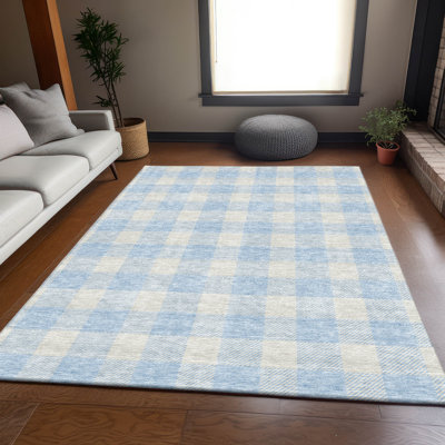 Premium Machine Washable Prisco Sky Rug