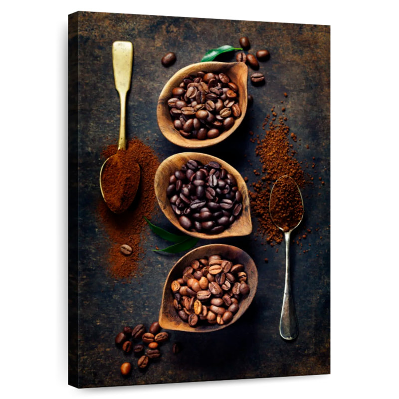 Yarlin Coffee Grounds And Beans, 24" H x 16" W