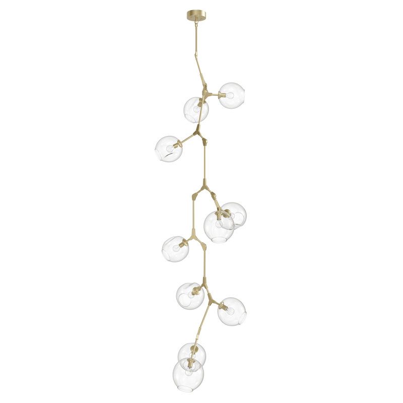 Fairfax 10 - Light Chandelier, Brushed Brass