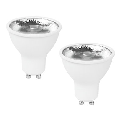 2 Pack LED GU10 Bulb Cool White 6400K 3W (30W Equivalent) Spotlight Light Bulb, Energy Saving, 300LM, 100° Beam Angle, Non-Flicker, Non-Dimmable, for Home Lighting