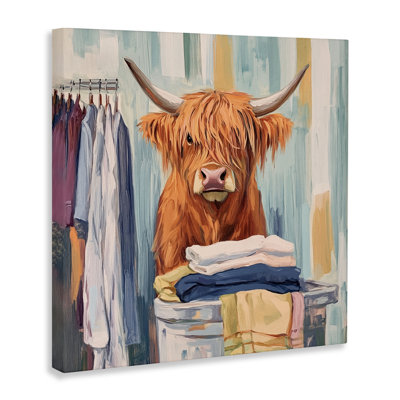 Toile de vache pliante et amusante, design par Nina Blue